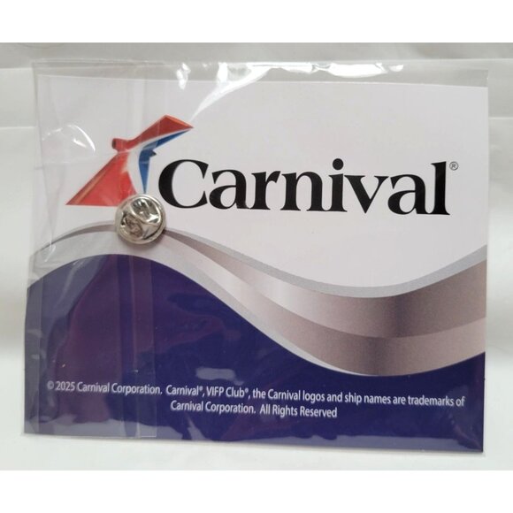 Carnival Cruise CCL VIFP Club 2025 CELEBRATION Platinum Hat Lapel Badge Pin - Picture 3 of 3